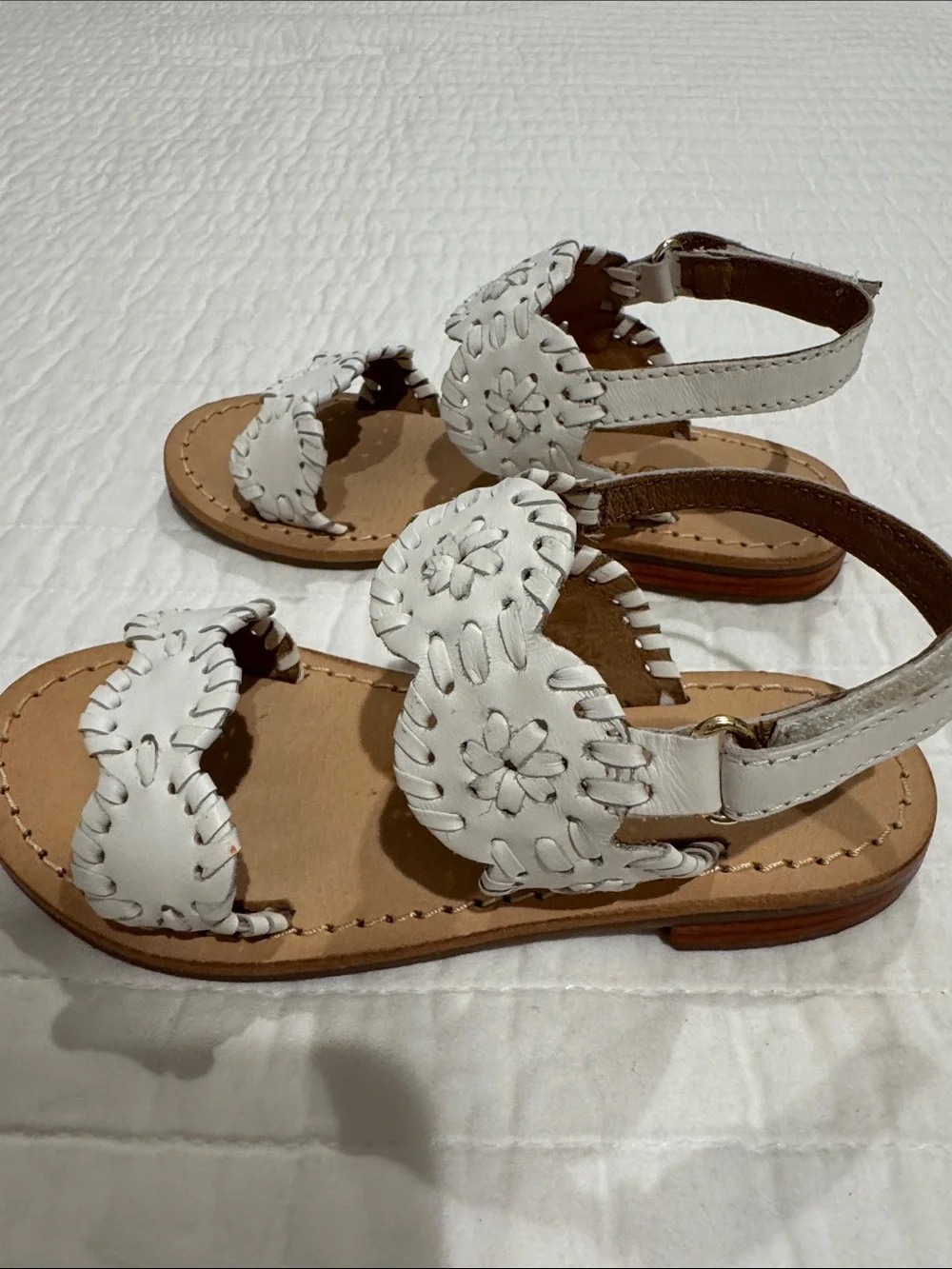 Jack Rogers white leather